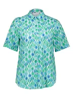 Koszule damskie - Eterna Koszula - Regular fit - w kolorze turkusowo-zielonym - miniaturka - grafika 1