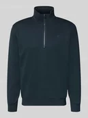 Bluzy męskie - Bluza ze stójką i zamkiem błyskawicznym - miniaturka - grafika 1