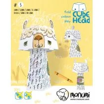 Lama Cube Head Złóż I Pokoloruj - Zabawki kreatywne - miniaturka - grafika 2