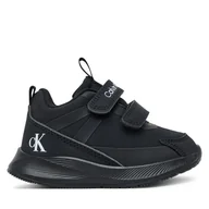 Buty dla chłopców - Sneakersy Calvin Klein Low Cut Velcro Sneaker V1B9-83169-1845 M Czarny - miniaturka - grafika 1