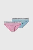 Majtki dla dzieci - Calvin Klein Underwear figi dziecięce 2-pack kolor różowy - miniaturka - grafika 1