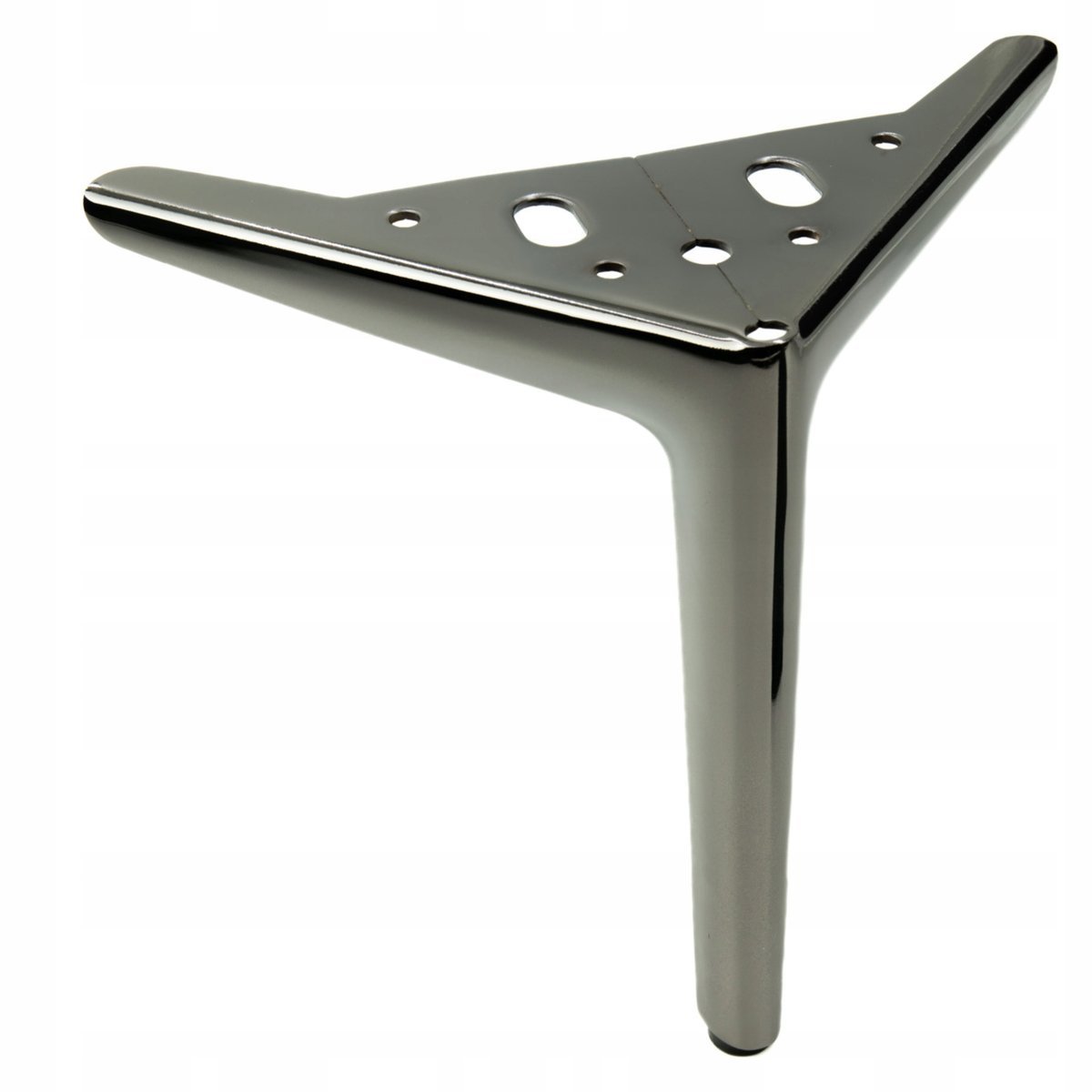 Noga meblowa Kotwica Elegant czarny chrom wysokość 18 cm