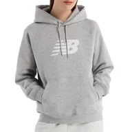 Bluzy sportowe damskie - Bluza New Balance WT43524AG - szare - miniaturka - grafika 1
