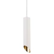 Lampy sufitowe - Lampa zwisowa Lipari P044PL-01-30GU10-W Maytoni tuba biała złota - miniaturka - grafika 1