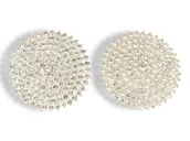 Kolczyki - Klipsy do uszu słoneczko srebrne - miniaturka - grafika 1