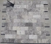 Inne materiały budowlane - Trawertyn Ash Argent 3cm antykowany 15,3x30,5x3 taras ogród basen - miniaturka - grafika 1
