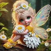 Rękodzieło - TEMU Zestaw do Malowania Diamentowego "Elfka" 30x30 cm - Zrób To Sam 5D z Kryształkami o Specjalnych Kształtach i Kamieniami, Bezramowa Dekoracja - miniaturka - grafika 1