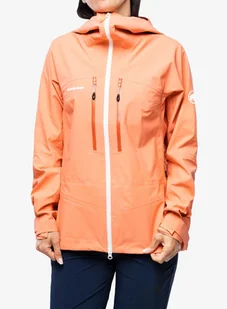 Kurtka z membraną damska Mammut Taiss HS Hooded Jacket - salmon - Kurtki narciarskie - miniaturka - grafika 1