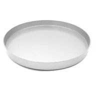 Świeczniki - Talerz dekoracyjny brokatowy glamour podstawka srebrna 32 cm - miniaturka - grafika 1