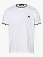 Koszulki męskie - Fred Perry - T-shirt męski, biały - miniaturka - grafika 1