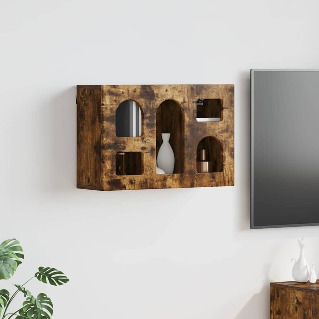 vidaXL Szafka wisząca szafka z półką wędzonego dębu 60 x 20 x 40 cm