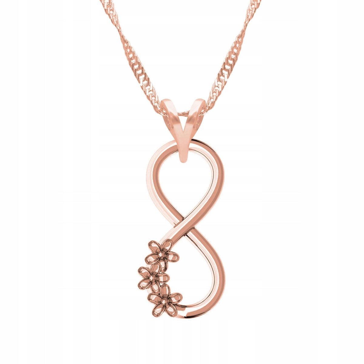 Naszyjnik Pozłacany z Nieskończonością Nieskończoność Infinity SREBRO 925