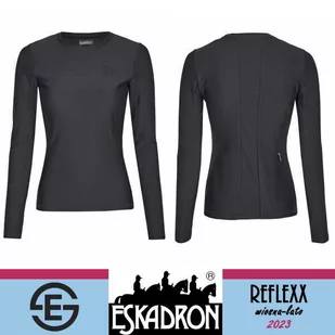 Eskadron Bluzka damska LONGSLEEVE REFLEXX SS 23 - deepgrey - Koszulki jeździeckie - miniaturka - grafika 1