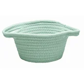 Kubki na szczoteczki do zębów - Kleine Wolke Punta Koszyk łazienkowy pleciony zielony M - miniaturka - grafika 1