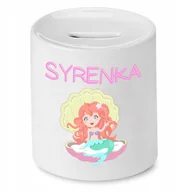 Skarbonki - SKARBONKA DLA DZIECI MAŁA SYRENKA PREZENT z Nadrukiem ze Zdjęciem - miniaturka - grafika 1