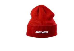 Czapka Bauer Team Ribbed Toque Red Senior - Czapki damskie - miniaturka - grafika 1