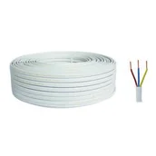 Przewody elektryczne - Przewód elektryczny YDYp 3 x 1,5 mm2 25 m 750 V biały AKS Zielonka - miniaturka - grafika 1