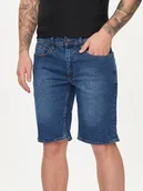 Spodenki męskie - Blend Szorty jeansowe 20716686 Niebieski Slim Fit - miniaturka - grafika 1