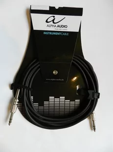 Kabel  Jack - Jack Stereo 6,3mm 6m czarny /ALPHA AUDIO - Inne akcesoria gitarowe - miniaturka - grafika 1
