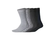 Skarpetki męskie - esmara® Skarpetki męskie z bawełną, 5 par (Szary/granatowy, 39-42) - miniaturka - grafika 1