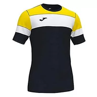 Koszulki męskie - Joma T-shirt męski Crew Iv Equip M/C czarny czarny/żółty 4XS 101538.109 - miniaturka - grafika 1