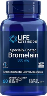 Specjalnie powlekane tabletki z Bromelainą 500 mg, 60 tabl. - Stawy, mięśnie, kości - miniaturka - grafika 1