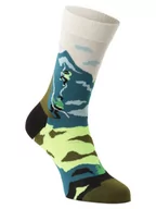 Skarpetki damskie - Happy Socks - skarpety z drobnej dzianiny, niebieski|zielony|wielokolorowy - miniaturka - grafika 1
