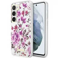 Etui i futerały do telefonów - Etui Guess GUHCS23SHCFWST do Samsung Galaxy S23 S911 biały/white hardcase Flower Collection - miniaturka - grafika 1