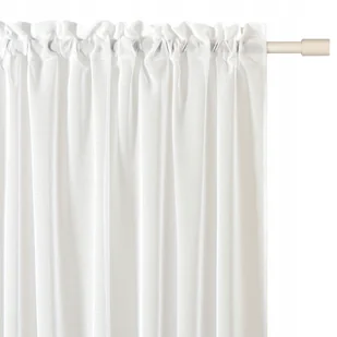 Firana do salonu 250x230 biała na taśmie żabki N - Firany - miniaturka - grafika 1