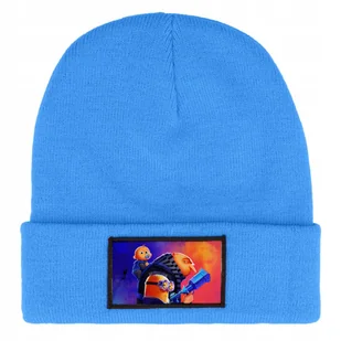 CZAPKA BEANIE ZIMOWA CIEPŁA NIEBIESKA DLA DZIECI MOTYW I LOVE MINIONKI WZ - Czapki damskie - miniaturka - grafika 1