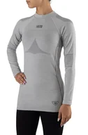 Bielizna sportowa damska - Bluza termoaktywna damska z wełny merino Viking Lava Primaloft Longsleeve 0200 jasnoszary - miniaturka - grafika 1