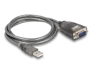 Adaptery i przejściówki - DeLOCK 61400 zmieniacz płci / kabli USB A RS-232 Czarny - miniaturka - grafika 1