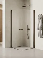 Kabiny prysznicowe - Kabina prysznicowa New Trendy New Soleo 70x80 prostokątna grafit uniwersalna K-2174 - miniaturka - grafika 1
