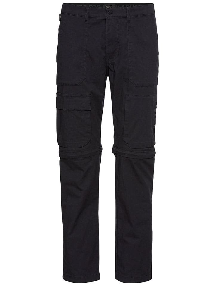 Camel Active Bojówki Zipp-Off - Relaxed fit - w kolorze granatowym