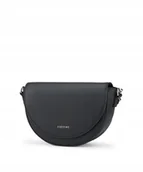 Torebki damskie - Torebka Crossbody Listonoszka Półksiężyc PUCCINI Na Pasku Czarna BML056M-1 - miniaturka - grafika 1