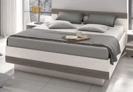 Łóżka - Łóżko drewniane BLANCO 35 | 160x200 | Sosna śnieżna, new gray - miniaturka - grafika 1