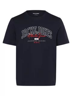 Koszulki męskie - Jack & Jones - T-shirt męski  JJLarry, niebieski - grafika 1