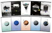 Zeszyty szkolne - zeszyt a5/60k linia geo/planet (10szt) - miniaturka - grafika 1