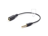 Kable - Kabel stereo GEMBIRD 3.5 mm miniJack M - 3.5 mm miniJack F, 0.18 m - miniaturka - grafika 1