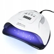 Lampy UV do paznokci - LAMPA DO PAZNOKCI UV LED 220W DO HYBRYD ŻELI MOCNA HYBRYDY SUN X7 MAX LCD - miniaturka - grafika 1