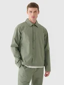Kurtki męskie - 4F Kurtka przejściowa koszulowa męska - oliwkowa/khaki XXL - miniaturka - grafika 1