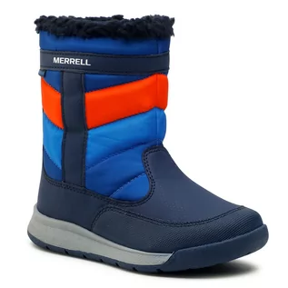 Śniegowce damskie - Merrell Śniegowce Alpine Puffer Wp MK263137 Ny/Org - grafika 1