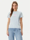 Koszulki i topy damskie - Guess Jeans T-Shirt W5GI26 J1314 Granatowy Regular Fit - miniaturka - grafika 1