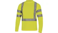 Odzież robocza - Delta Plus Odblaskowa koszulka długi rękaw Pika 100% poliester 235 G/M2kolor żółty rozmiar 3XL STARJA3X STARJA3X - miniaturka - grafika 1