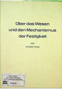 Uber das Wesen und den Mechanismus der Festigkeit - Technika - miniaturka - grafika 1
