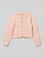 Swetry dla dziewczynek - Sweter rozpinany z prążkowanymi ściągaczami - miniaturka - grafika 1