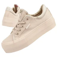 Trampki damskie - Buty Lee Cooper LCW-24-31-2181L beżowy - miniaturka - grafika 1
