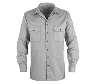 Koszulki męskie - Kübler 74063333-95-S koszulka robocza z guzikiem, średni szary, S - miniaturka - grafika 1