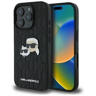 Karl Lagerfeld KLHCP16XPGKLKCPK iPhone 16 Pro Max 6.9" czarny/black hardcase Monogram Karl&Chaoupette Head Pin - Etui i futerały do telefonów Karl Lagerfeld KLHCP16XPGKLKCPK iPhone 16 Pro Max 6.9" czarny/black hardcase Monogram Karl&Chaoupette Head Pin - Etui i futerały do telefonów - miniaturka - grafika 1