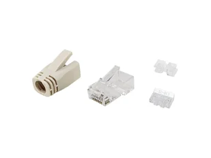 Equip 121176 wtyczka RJ-45 Przezroczysty, Biały - Adaptery i przejściówki - miniaturka - grafika 1